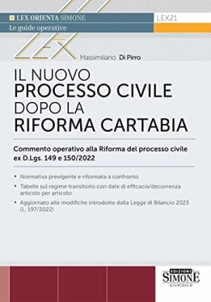 Nuovo Processo Civile Dopo Rif.cartabia fronte