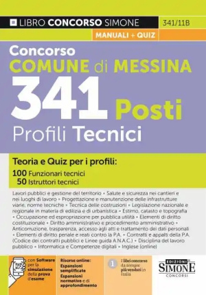 341 Posti Profili Tecnici - Comune Messina - Teoria E Quiz fronte