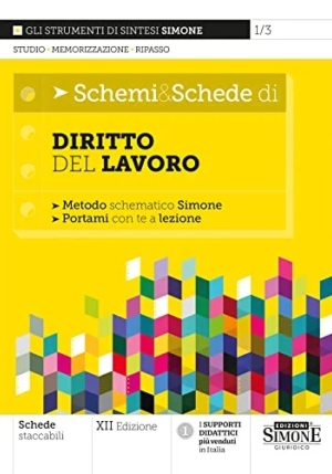 Schemi & Schede Diritto Del Lavoro 12ed. fronte