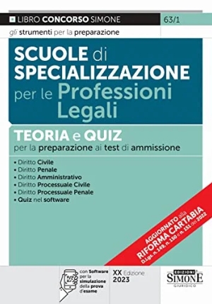 Scuole Specializzazione Profess.legali fronte