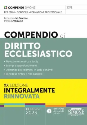 Compendio Diritto Ecclesiastico 20ed. fronte