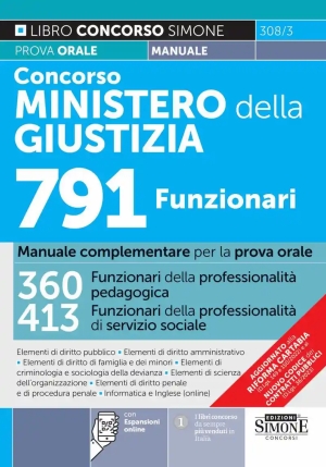 791 Funzionari Min.giustizia Man.orale fronte