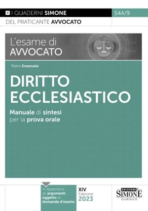 Esame Avvocato Diritto Ecclesiastico fronte