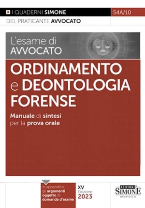 Esame Avvocato Diritto Ord.deontol.foren fronte