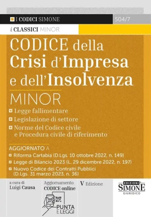 Codice Crisi Impresa E Insolvenza Minor fronte