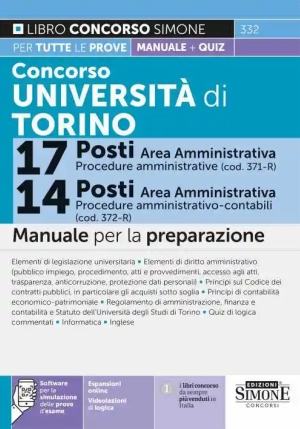 Concorso Universita' Torino 17 Posti fronte