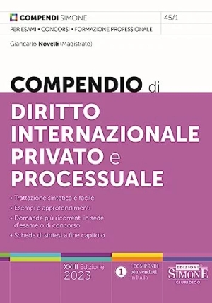 Compendio - Diritto Internazionale Privato E Processuale fronte