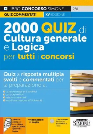 2000 Quiz Cultura Generale E Logica 15ed fronte