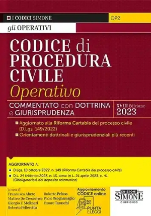 Codice Procedura Civile Operativo 18ed. fronte