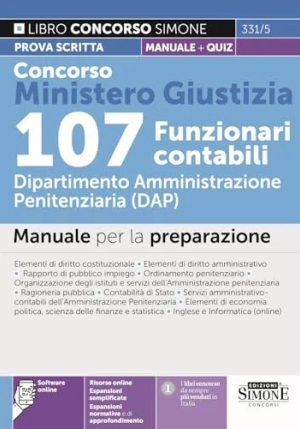 107 Funzionari Contabili Min.giustizia fronte