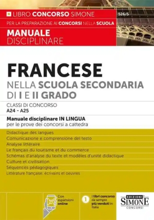 Francese Scuola Secondaria I E Ii 2024 fronte