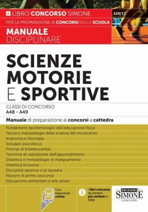 Scienze Motorie E Sportive Classi A48-49 fronte