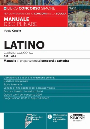 Latino Classi Concorso A11-a13 2024 fronte