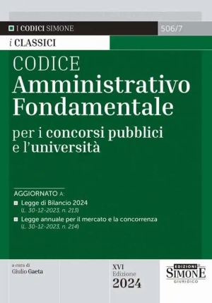 Codice Amministrativo Fondamentale 16ed fronte