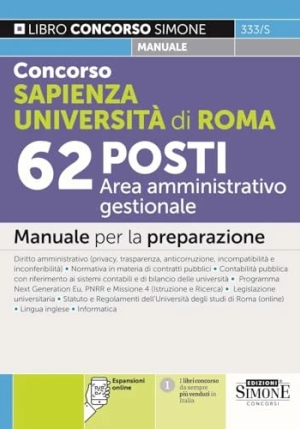 62 Area Amm.vo Gestionale Univ.sapienza fronte