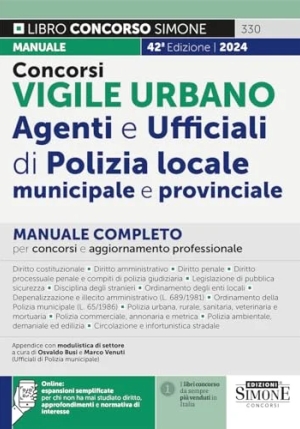 Vigile Urbano Manuale Compl.42ed.2024 fronte