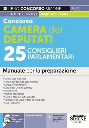 25 Consiglieri Parlamentari Camera Deput fronte