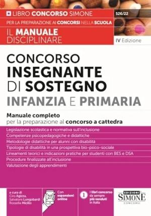 Manuale Discipl.insegnante Sost.infanzia fronte