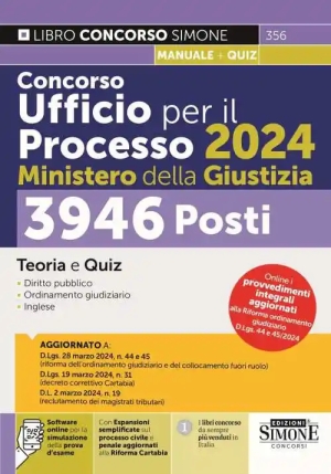 Ufficio Per Il Processo 2024 Min.giust. fronte