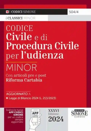 Codice Civile E Proc.civile Minor 37ed. fronte