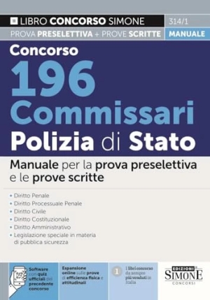 196 Commissari Polizia Di Stato 2024 fronte