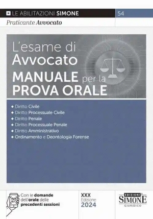 Esame Avvocato Manuale Prova Orale 30ed. fronte