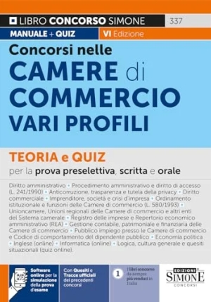 Concorso Camere Di Commercio 6ed. fronte