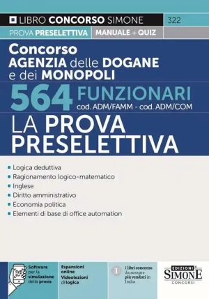 564 Funzionari Agenzia Dogane Presel. fronte