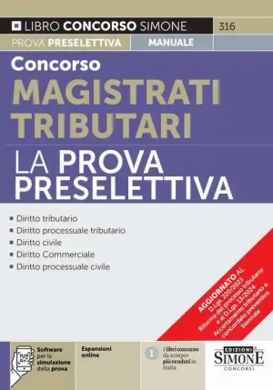 Concorso Magistrati Tributari Preselett. fronte