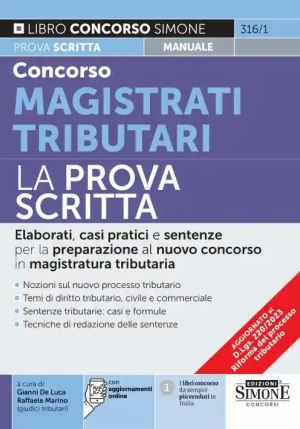 Concorso Magistrati Tributari P.scritta fronte