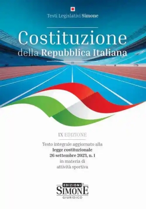 Costituzione Repubblica Italiana 9ed fronte