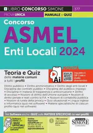 Concorso Asmel Assunzioni Enti Locali fronte