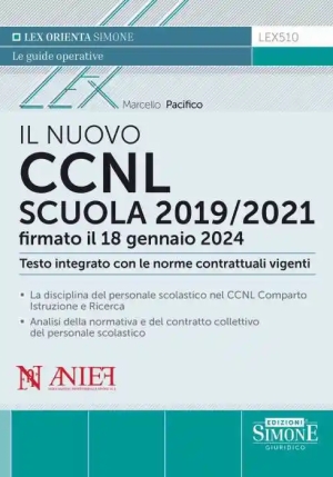 Nuovo Ccnl Scuola 20192021 Al 18-01-24 fronte