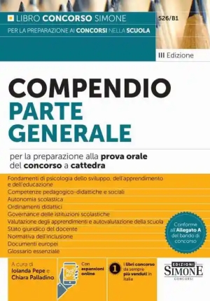 Compendio Parte Generale Conc.cattedra fronte