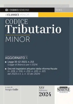 Codice Tributario Minor 2024 25ed. fronte