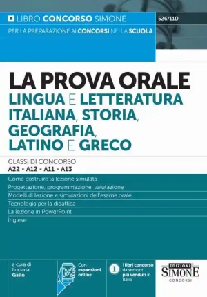 Orale Lingua E Letteratura Italiana Stor fronte