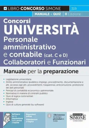 Concorsi Universita' Personale Amm.vo fronte