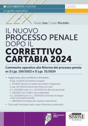 Nuovo Processo Penale Dopo Cor.cartabia fronte