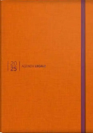 Agenda Legale 2025 Mandarin Orange fronte