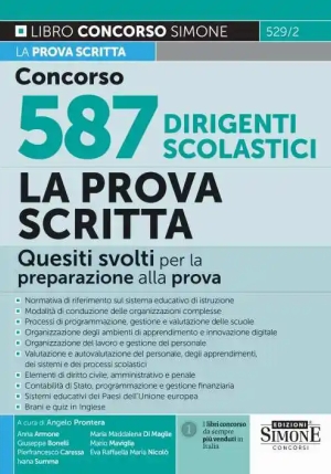 587 Dirigenti Scolastici Prova Scritta fronte