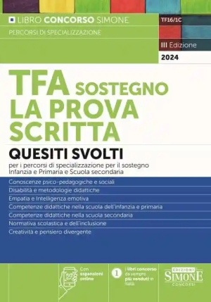 Tfa Sostegno Per Prova Scritta 3ed. fronte