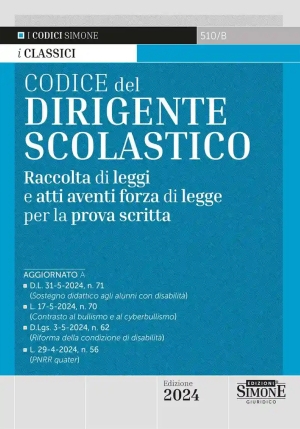 Codice Dirigente Scolastico fronte