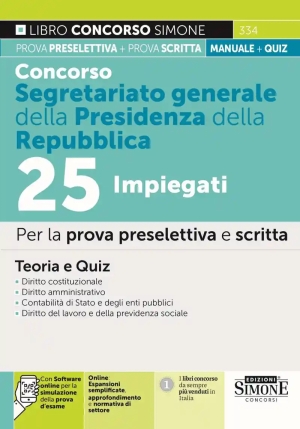 25 Impiegati Segretariato Presidenza fronte