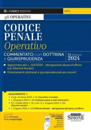 Codice Penale Operativo 20ed.2024 fronte