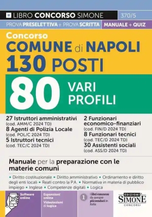 130 Posti - Comune Napoli - Profili Vari - Manuale fronte