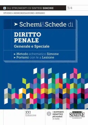 Schemi & Schede Diritto Penale 21ed. fronte