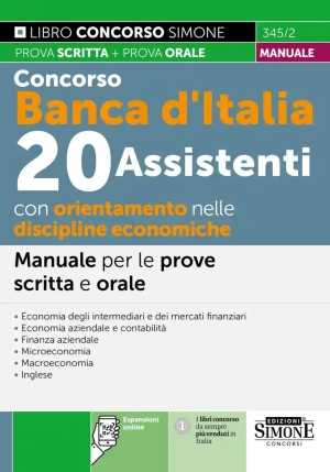 20 Assistenti Banca D'italia Disc.econ. fronte