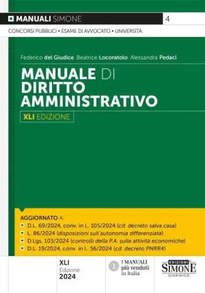 Manuale Diritto Amministrativo 41ed. fronte