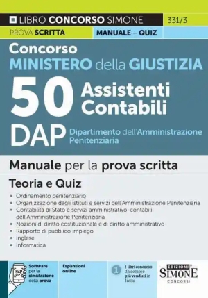 50 Assistenti Contabili Dap Min.giustizi fronte