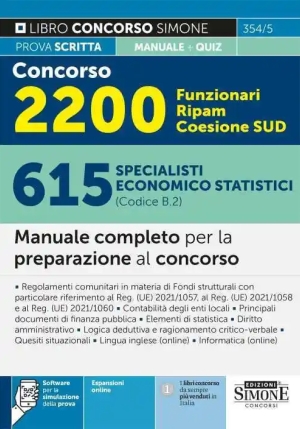 2200 Ripam Coesione Sud - Specialista Economico - Manuale Preparazione fronte